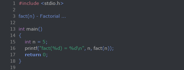 Simple folding a part of code